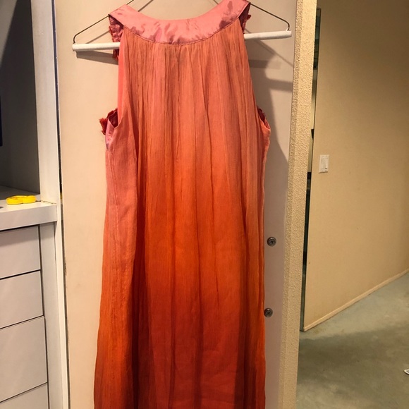 LU LUVIA Small ORANGE DRESS - Picture 6 of 8